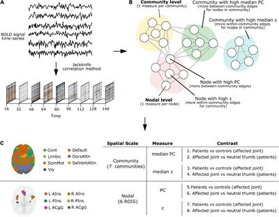 Multiple spatial scale mapping of time-resolved brain network reconfiguration during evoked pain in patients with rheumatoid arthritis